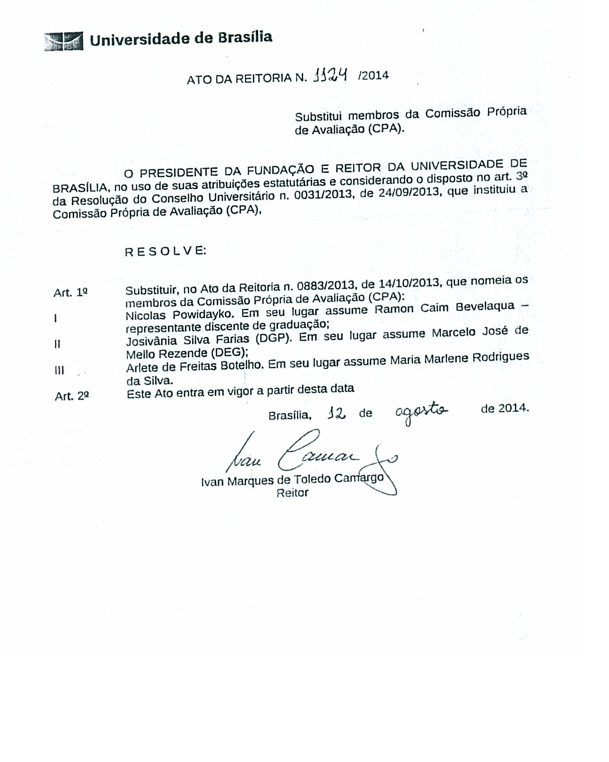 relatório de autoavaliação institucional