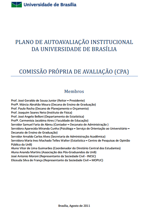 plano autoavaliacao 2011